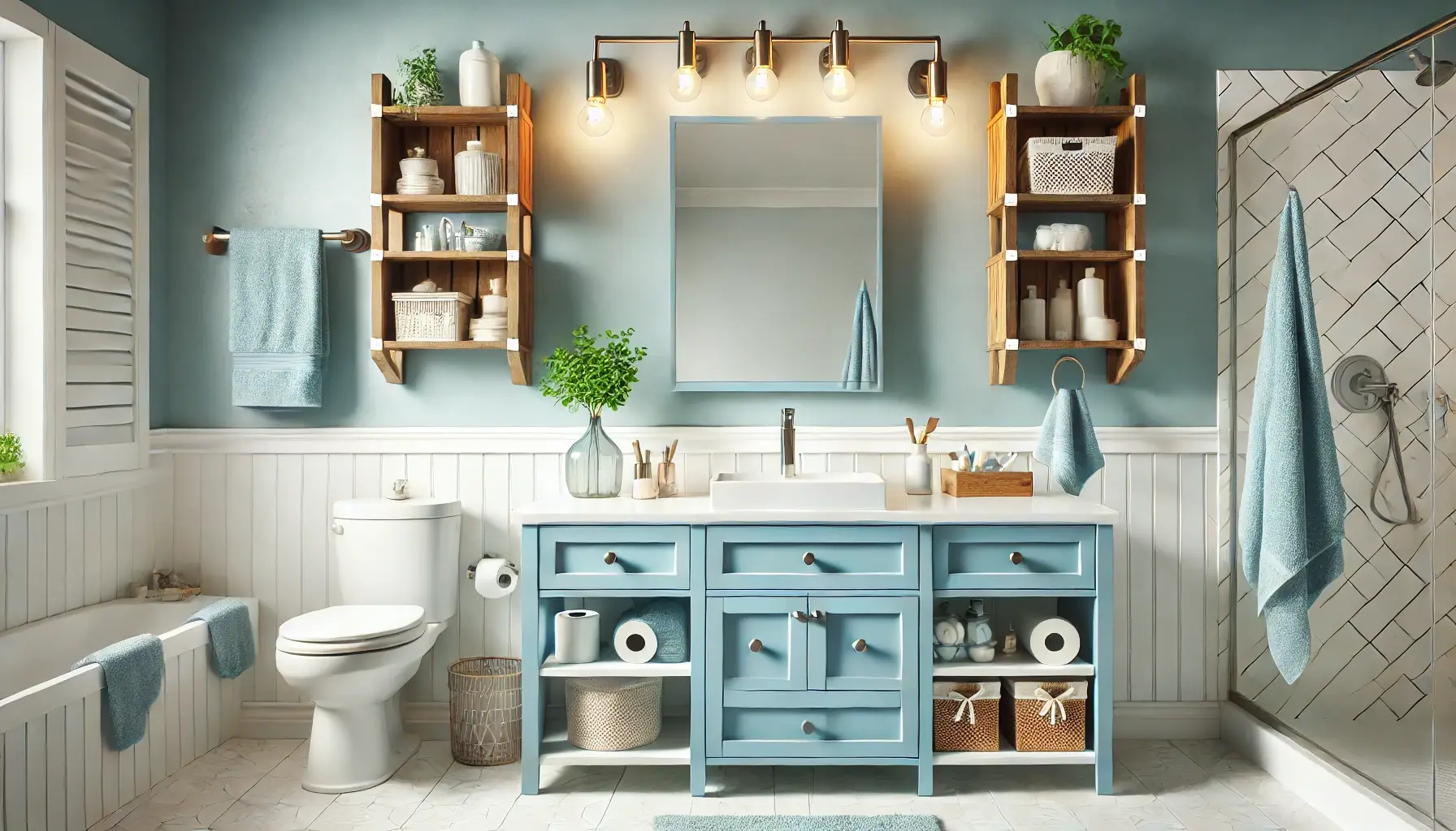 modern DIY bathroom remodel